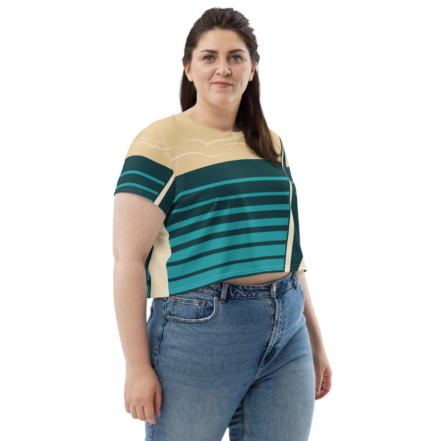 All-Over Print Crop Tee