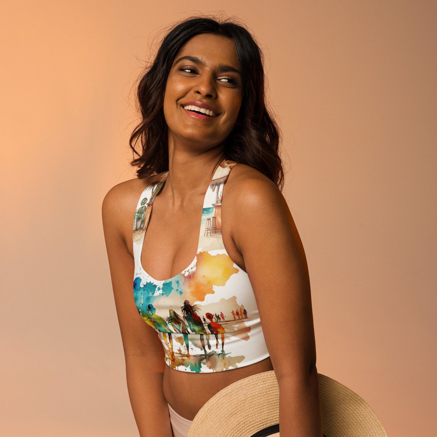Longline sports bra