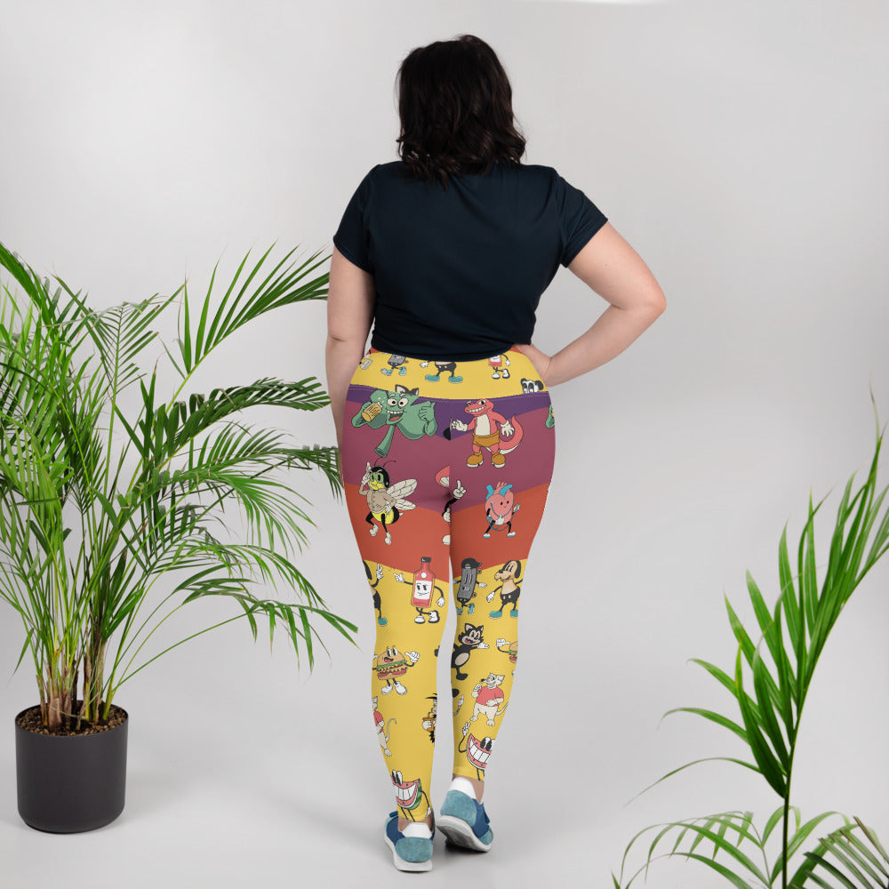 All-Over Print Plus Size Leggings