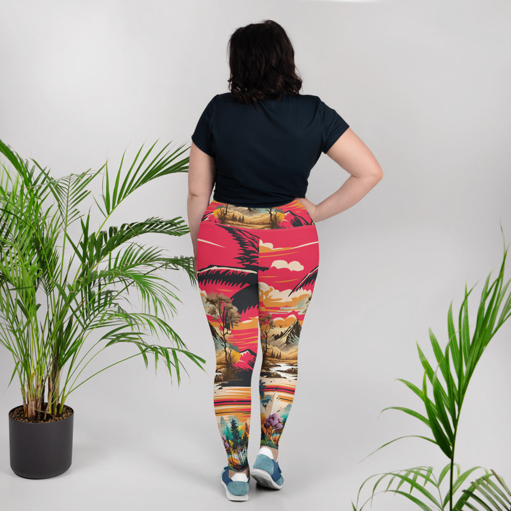 All-Over Print Plus Size Leggings