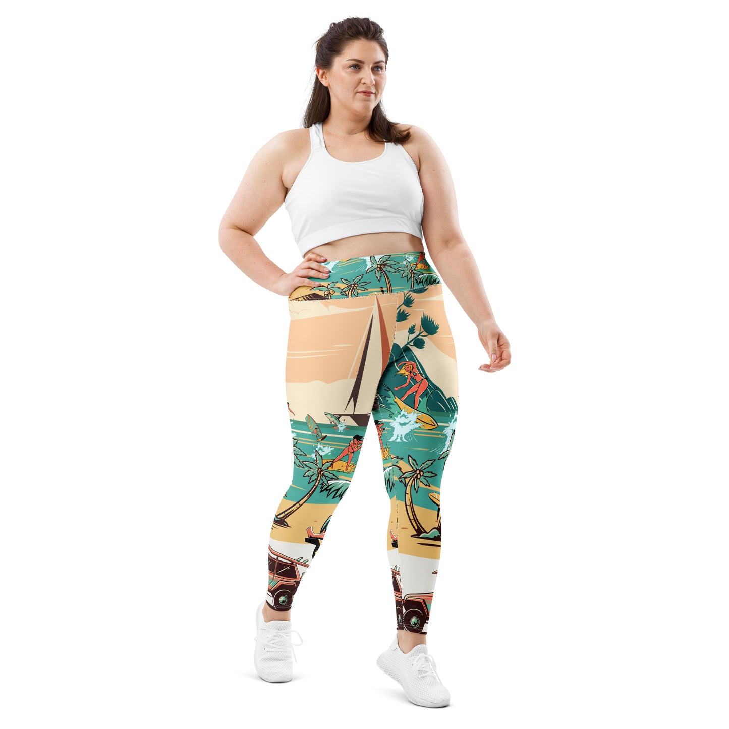 All-Over Print Plus Size Leggings
