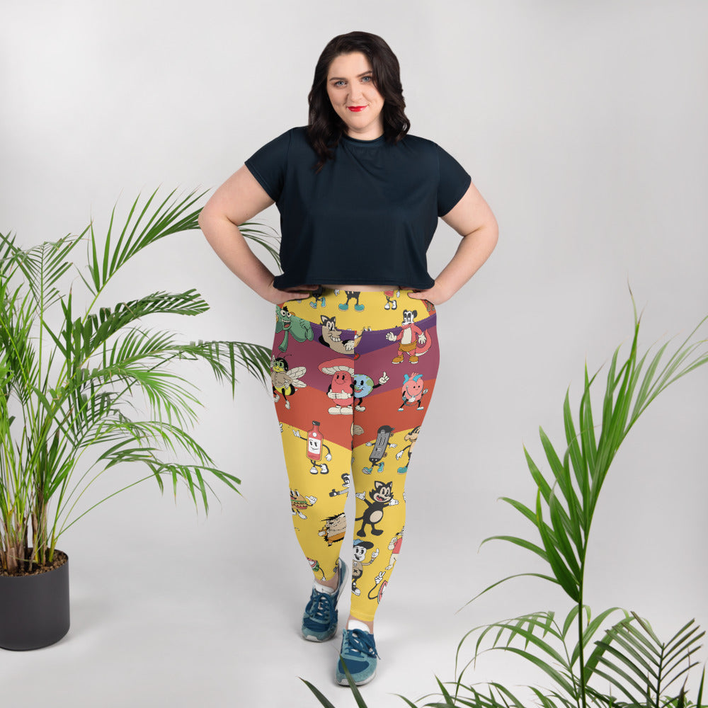 All-Over Print Plus Size Leggings