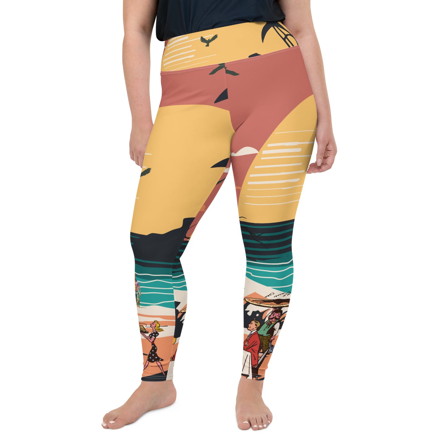 All-Over Print Plus Size Leggings