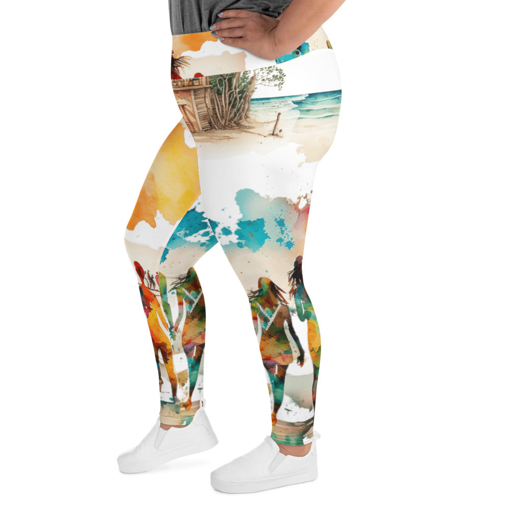 All-Over Print Plus Size Leggings
