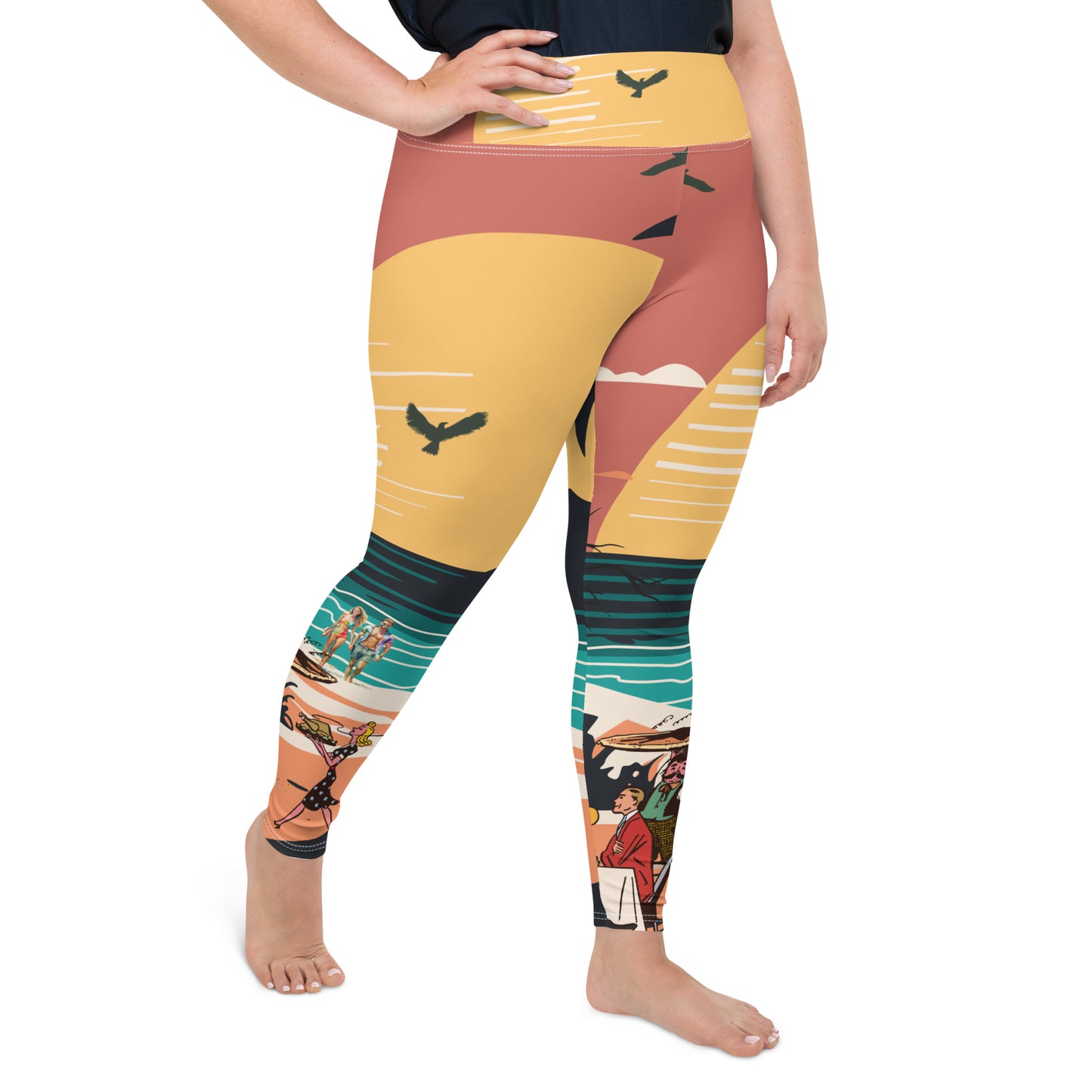 All-Over Print Plus Size Leggings