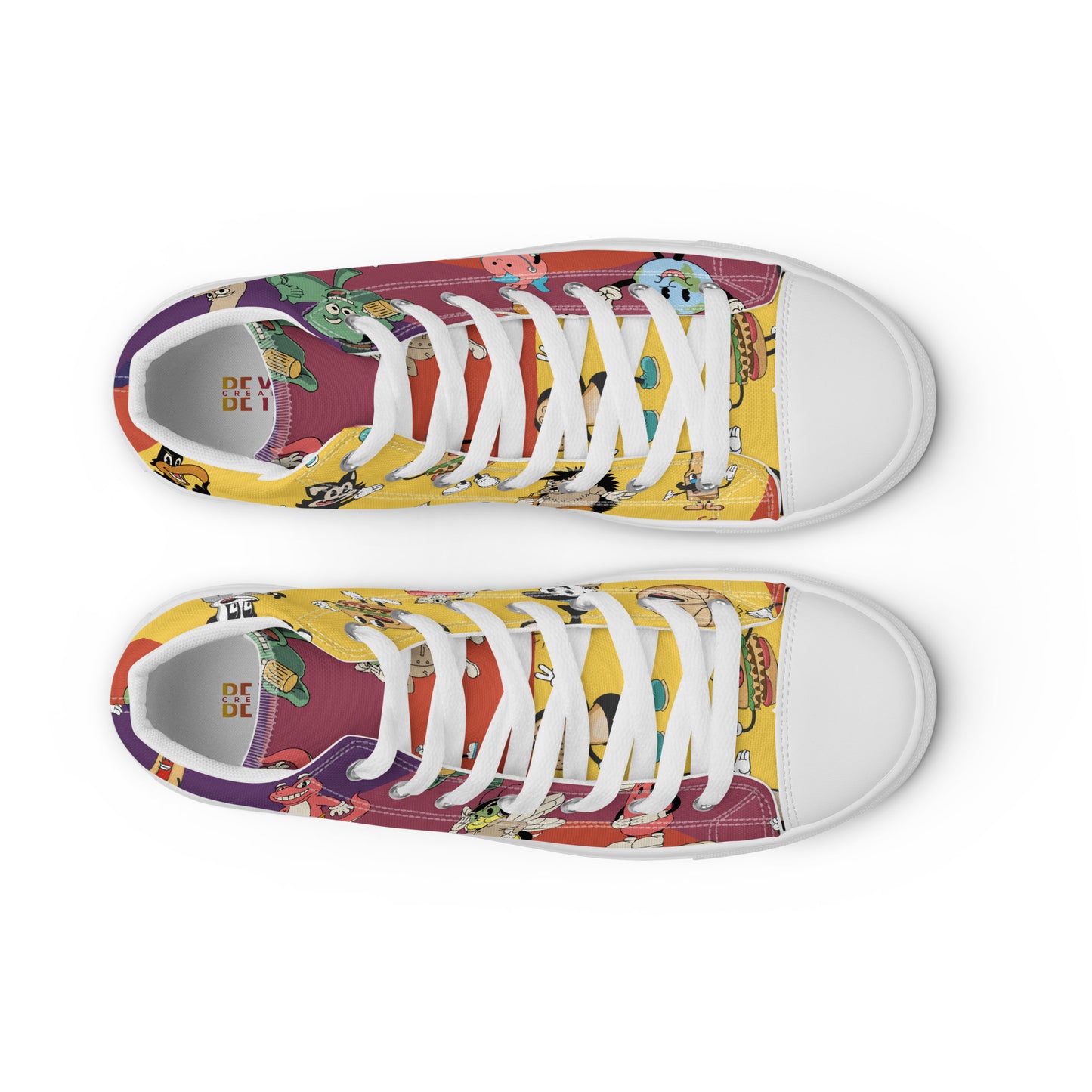 Men’s high top canvas shoes