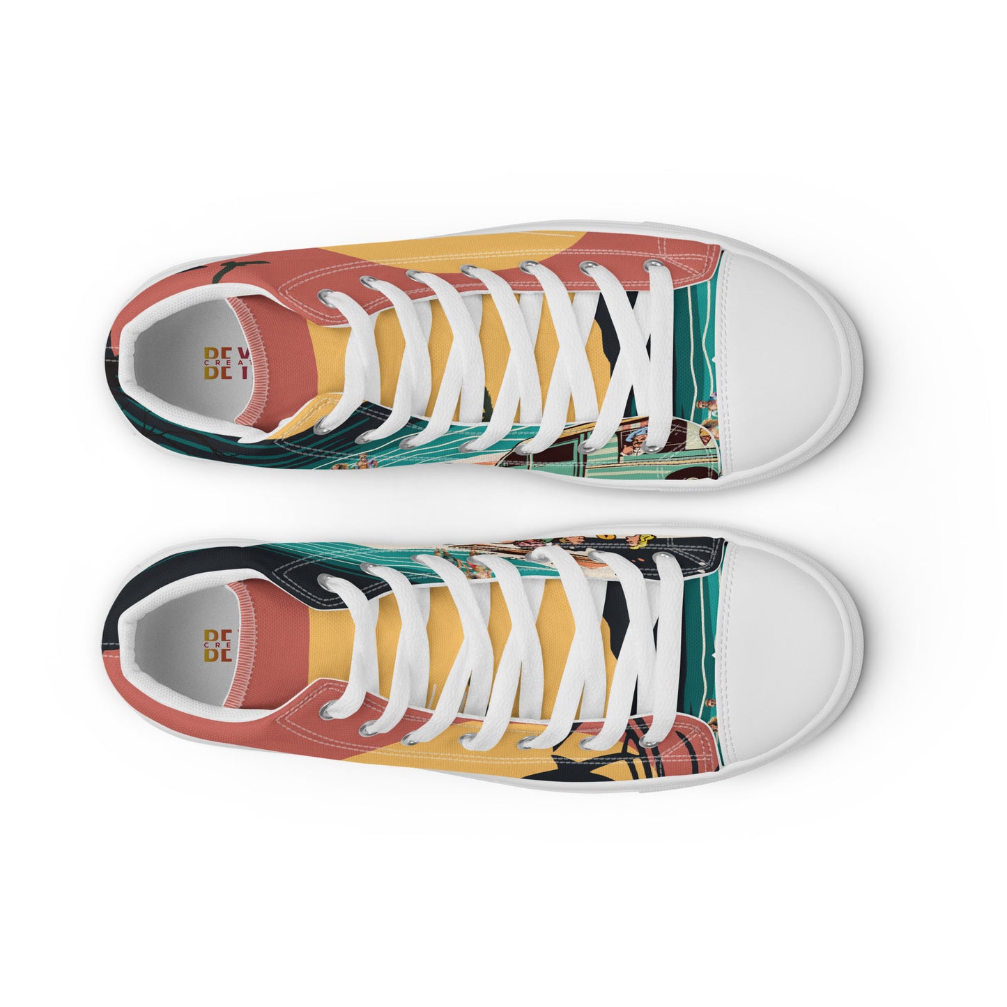 Men’s high top canvas shoes