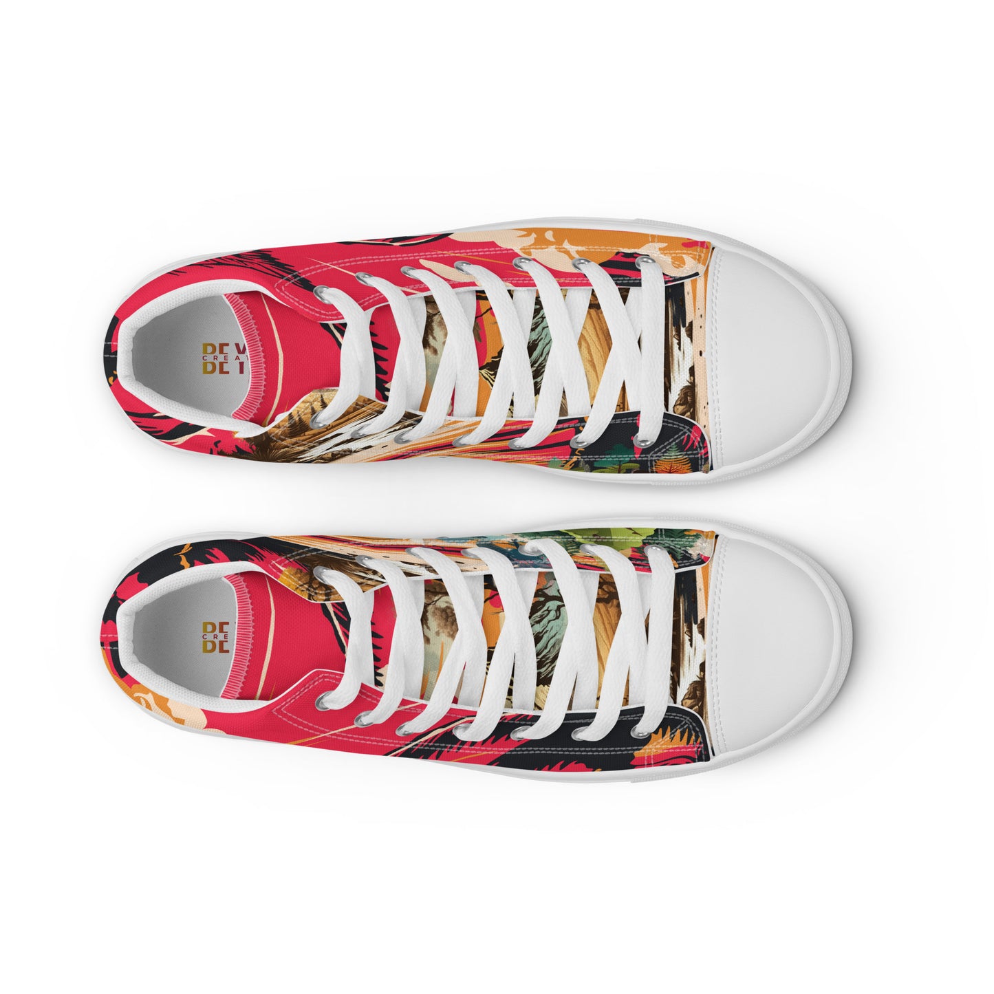 Men’s high top canvas shoes