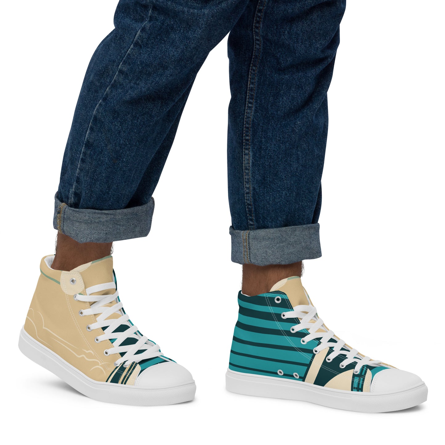 Men’s high top canvas shoes