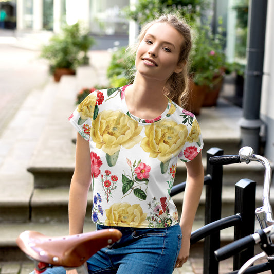 All-Over Print Crop Tee