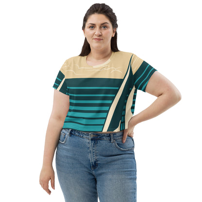 All-Over Print Crop Tee
