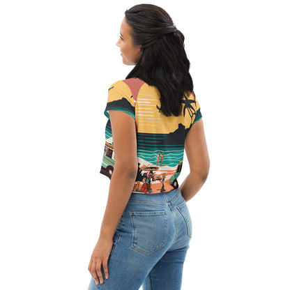 All-Over Print Crop Tee