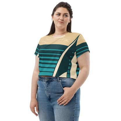 All-Over Print Crop Tee