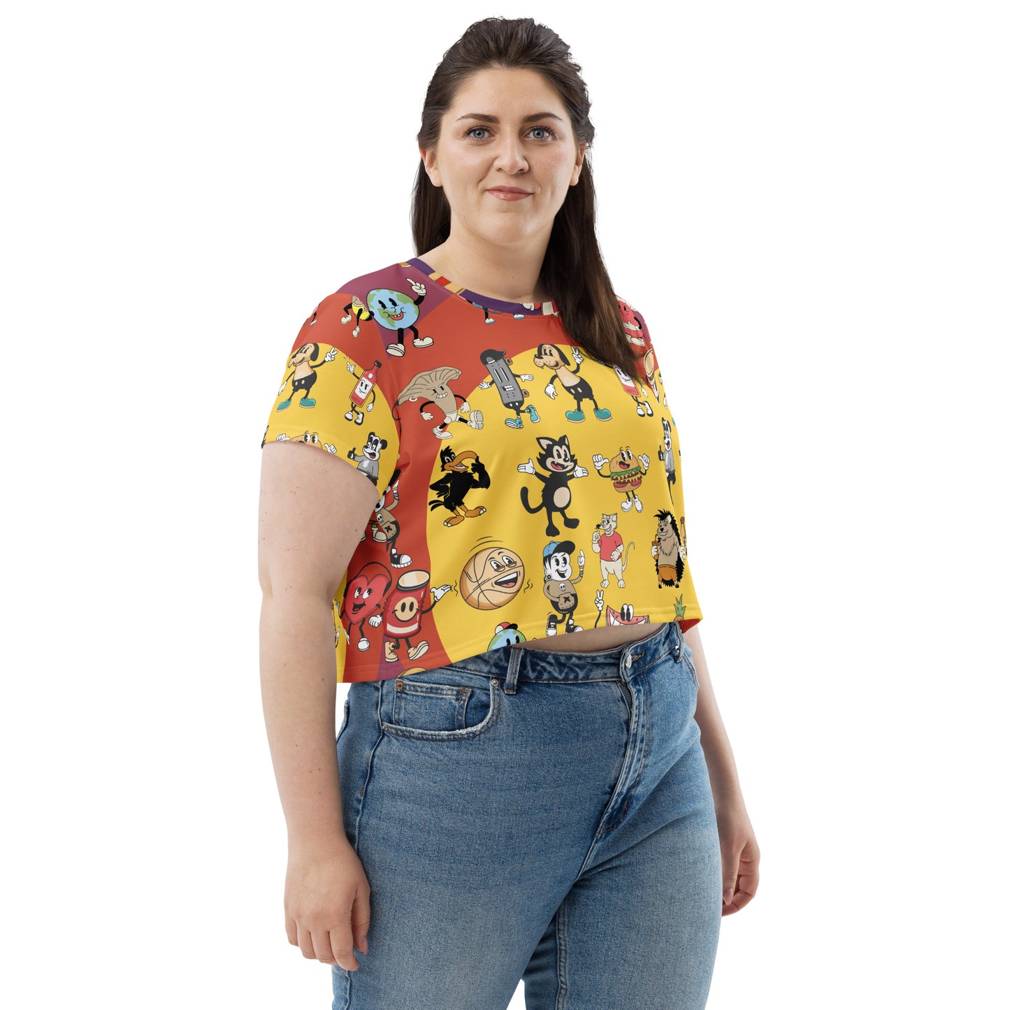 All-Over Print Crop Tee