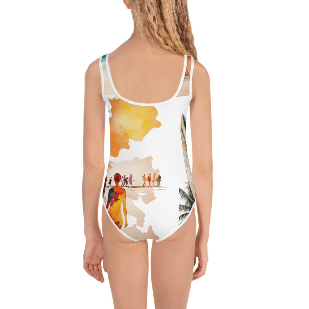 All-Over Print Kids Swimsuit