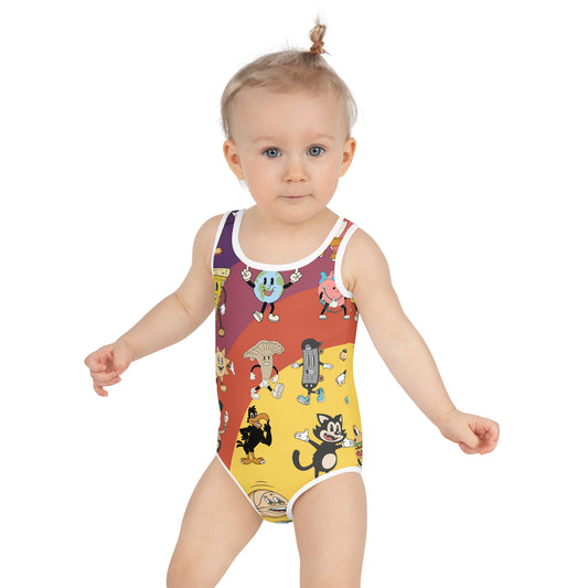 All-Over Print Kids Swimsuit