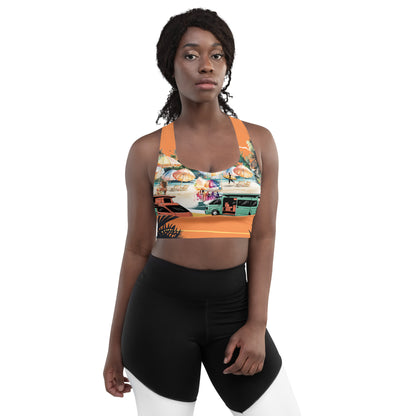 Longline sports bra
