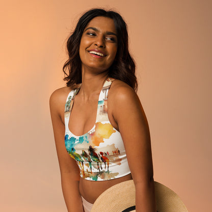 Longline sports bra