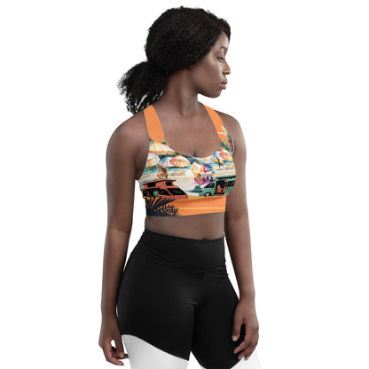 Longline sports bra