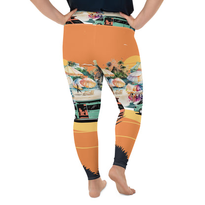 All-Over Print Plus Size Leggings