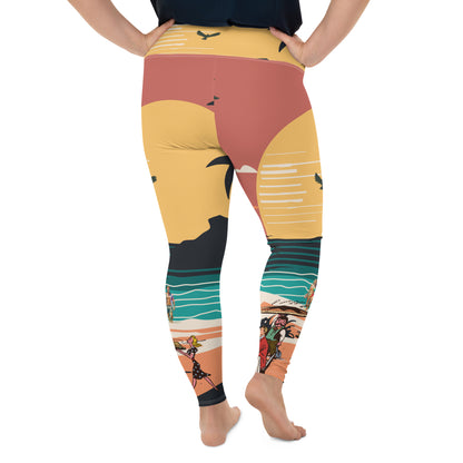 All-Over Print Plus Size Leggings