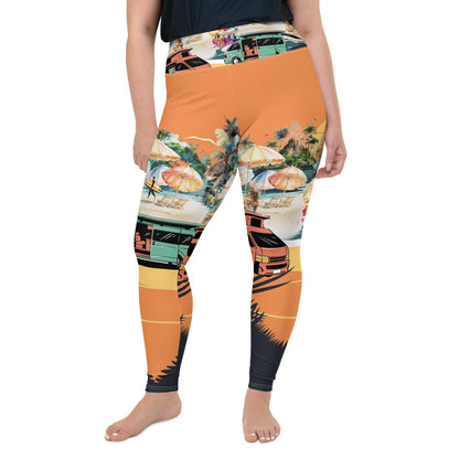 All-Over Print Plus Size Leggings