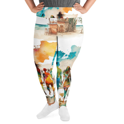 All-Over Print Plus Size Leggings