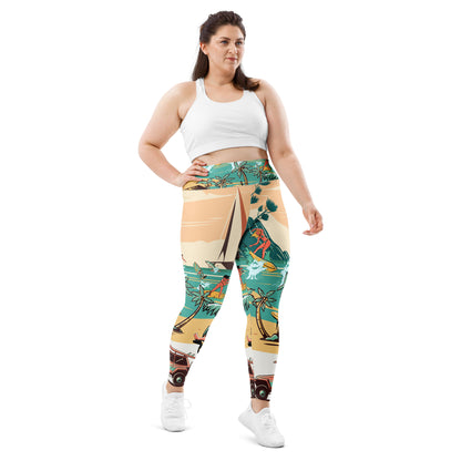 All-Over Print Plus Size Leggings