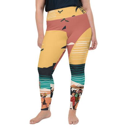 All-Over Print Plus Size Leggings