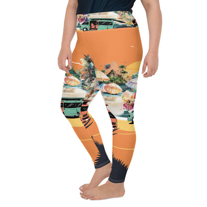 All-Over Print Plus Size Leggings
