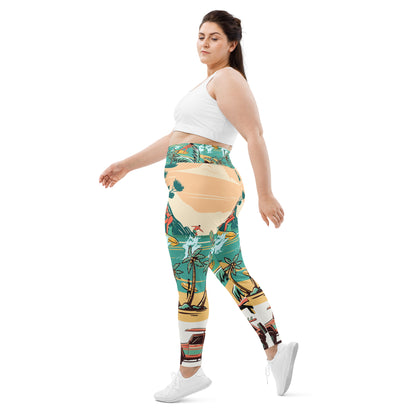 All-Over Print Plus Size Leggings