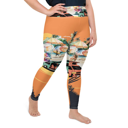 All-Over Print Plus Size Leggings