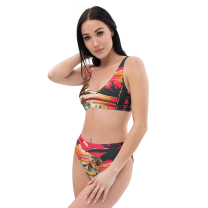 Recycled high-waisted bikini