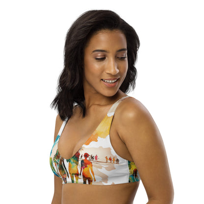Recycled padded bikini top