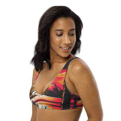 Recycled padded bikini top