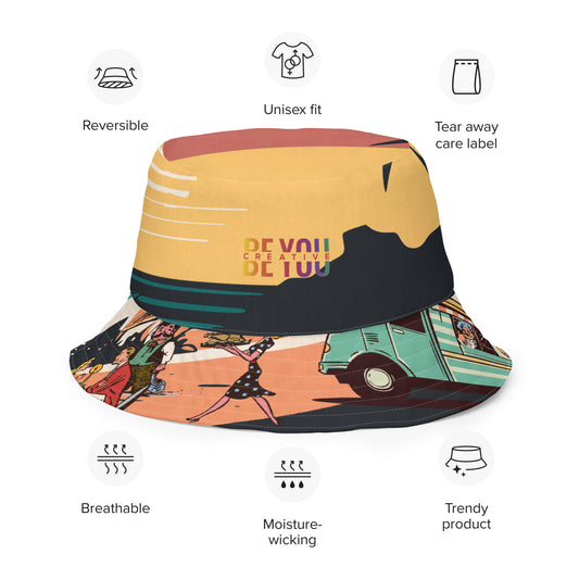 Reversible bucket hat