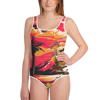 All-Over Print Youth Swimsuit