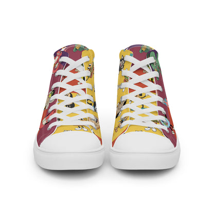 Men’s high top canvas shoes