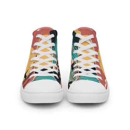 Men’s high top canvas shoes