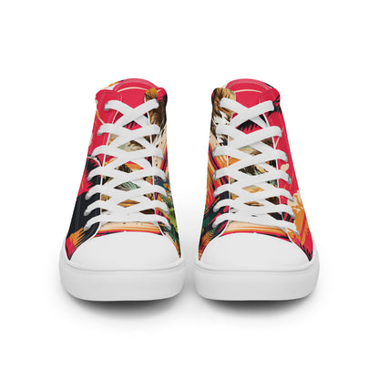 Men’s high top canvas shoes