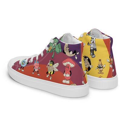 Men’s high top canvas shoes