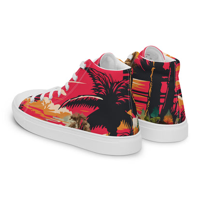 Men’s high top canvas shoes