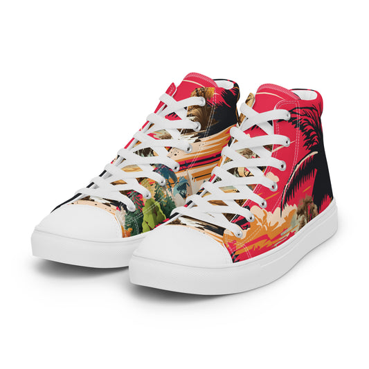 Men’s high top canvas shoes