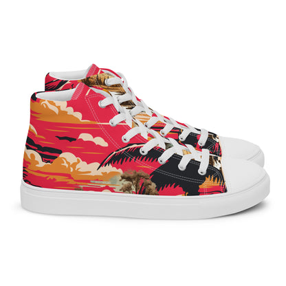 Men’s high top canvas shoes