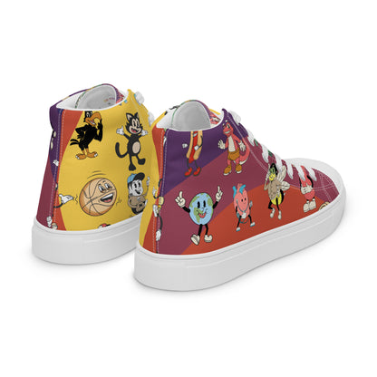 Men’s high top canvas shoes