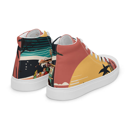 Men’s high top canvas shoes