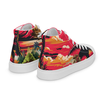 Men’s high top canvas shoes