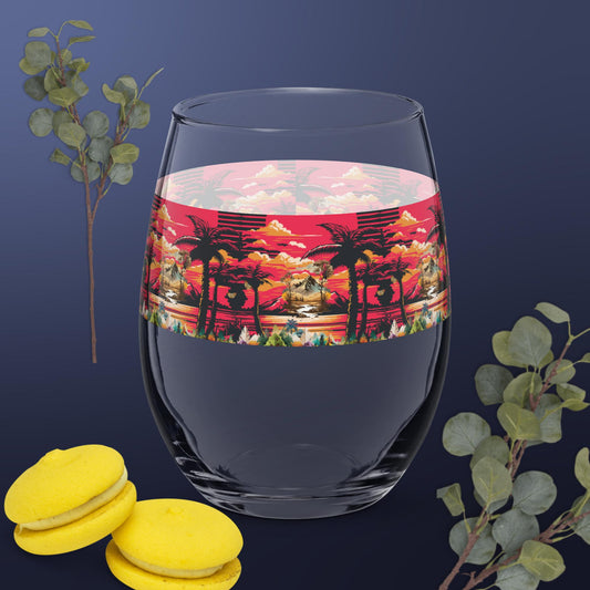 Stemless wine glass