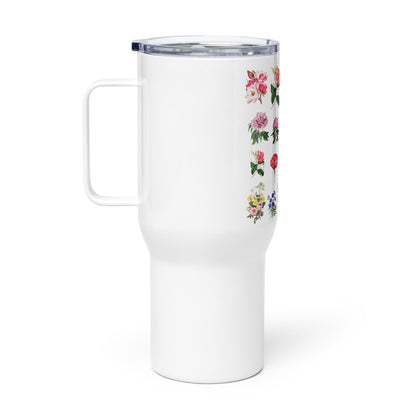 Travel mug with a handle