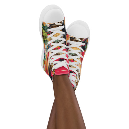 Women’s high top canvas shoes